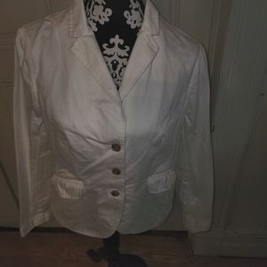 Women's Land End Blazer...white size 14P
